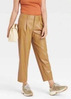 A New Day New faux leather trousers carmel size 8 - $24 New With Tags -  From Amanda