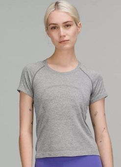 Lululemon Swiftly Tech Short-Sleeve Shirt 2.0 *Race Length Slate/White Gray  Size 6 - $45 (33% Off Retail) - From Annie