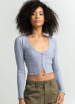 Womens Ribbed Crop Top