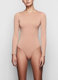 SKIMS Essential Crew Neck Long Sleeve Bodysuit in Sienna Size 2X/3X NWOT -  $44 - From Cady