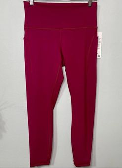 Lululemon Wunder Train High Rise Tights Leggings Pomegranate 10 Nwt - $102  New With Tags - From Marie