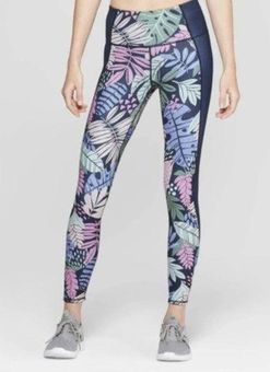 JoyLab High Rise Waisted 7/8 Reversible Legging Navy Blue Green Floral  Active Size M - $23 - From MadiKay