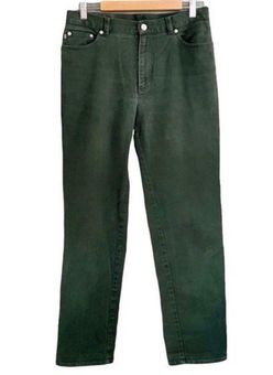 Ralph Lauren Vintage LRL Lauren Straight Jeans Preppy Pine Green