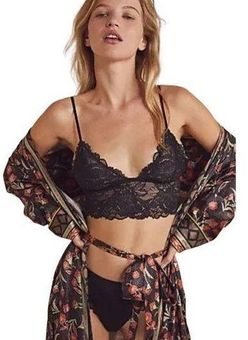 FREE PEOPLE Black Everyday Lace Longline Bralette 2 Pack