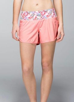 lululemon pink tracker shorts