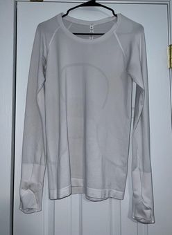 White Swiftly Tech long-sleeve jersey top, lululemon