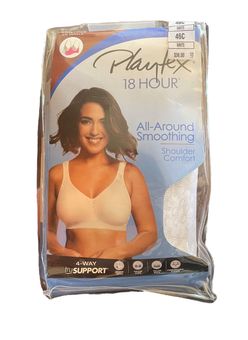 Playtex 18 Hour All Around Smoothing Bra White Size 46 C - $14