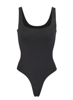 SKIMS Essential Scoop Neck XXS/XS Bodysuit Shade Onyx NWOT Size undefined -  $37 - From Cutie