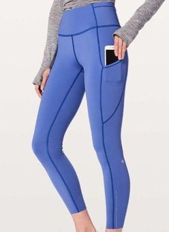 Lululemon Fast Free Legging 7/8 Tight II Nulux 25 Sun Dazed Multi