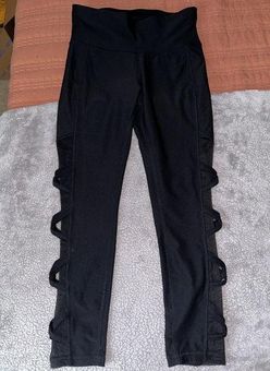 Xersion Black Sheer Cross Leggings Size M - $12 - From Madison