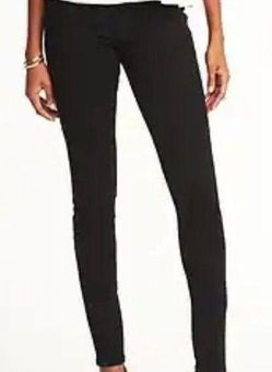 Black mid rise jeggings