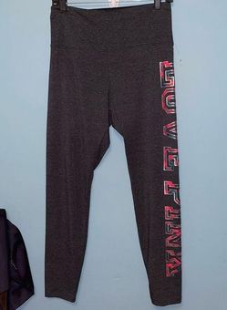 Pink victoria's cotton foldover full length leggings