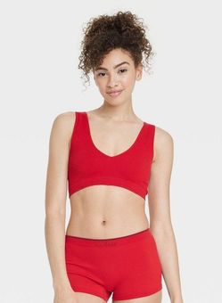 Target Colsie Women's Maroon Reversible Neckline Seamless Bralette Red -  $15 - From Sloan