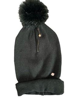 Calia by Carrie Underwood black pin pom beanie NWOT - super soft