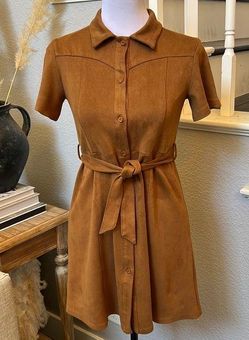 Zara clearance suede dress