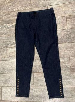 Soft Surroundings Pull on pants Skinny jeans size Large Stretch Denim 2DH85  - $59 - From Piece Of