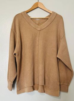 Aerie Wonder Textured V-Neck Sweatshirt