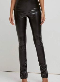SheIn SBetro Slit Hem PU Leather Skinny 