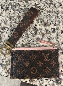 Upcycled Louis Vuitton keychain cardholder purse earrings hat