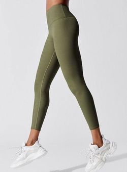 Carbon 38 Olive ribbed stretchy leggings Size XS - $58 - From