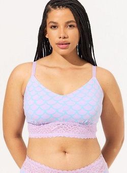 TORRID Lightly Lined Cotton Lace Hem Bralette