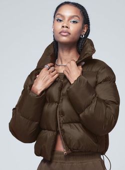 Alo Yoga Gold Rush Puffer Jacket In Espresso Brown Size XS - $190