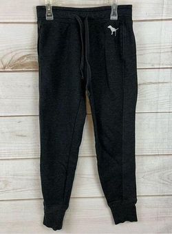 Victoria's Secret XS Gray Jogging Sweatpants Drawstring ~ VS Logo