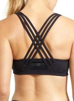 Hollister black strappy sports bra XS