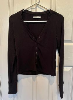Abercrombie u0026 Fitch LuxeLoft Slim Cardigan Black Size M - $12 (80% Off  Retail) - From Julia