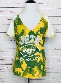 Majestic New York Jets Green & Yellow Tie Dye Women's T-Shirt Size Large -  $23 - From Megan