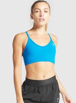 Gymshark V Neck Sports Bra Blue - $25 (28% Off Retail) - From Paige