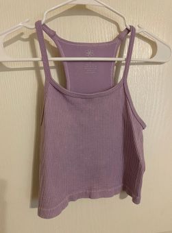 CRZ Yoga Purple Ribbed XZY Yoga Size Small Tank Top - $14 - From Grace