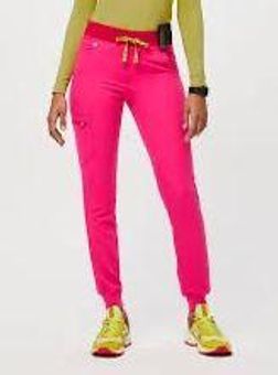 Figs Limited Edition Shocking Pink Zamora Jogger Scrub Pants