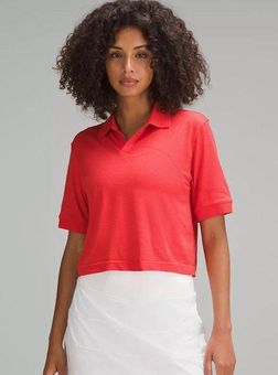 Lululemon NWT Swiftly Tech Relaxed-fit Cropped Polo Size 2 Hot heat/Red Red  - $26 (70% Off Retail) New With Tags - From Brooke