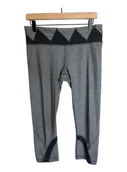 Lululemon Run Inspire Crop II All Luxtreme Heathered Deep Coal Size 10 -  $58 - From Lady