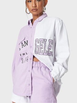 Missguided Purple Regular Denim Jacket