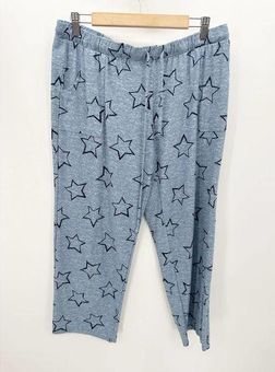 Lucky Brand Blue Star Print Drawstring Lounge Pajama Pants Women's