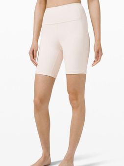 Lululemon 17. Ribbed Contoured HR IVORY Short SZ 8/WAIST:14