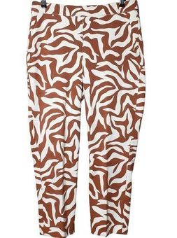 Spanx On-the-Go Printed Ankle Slim Straight Pant Size Large - $50