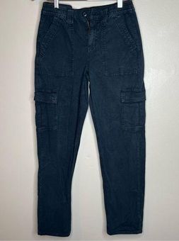 American Eagle Outfitters Womens Cargo Pants Straight Leg Navy