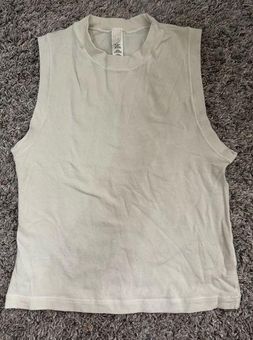 SKIMS - Off-White Cotton Jersey Mock Neck Tank Top