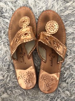 Jack Rogers Rose Gold Sandals Size 8 12 65 Off Retail From