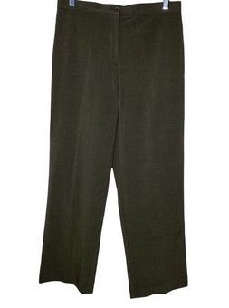 Briggs New York Olive Dress Pants Flat Front 10 Petite Green Size 10P - $19  - From Pamela