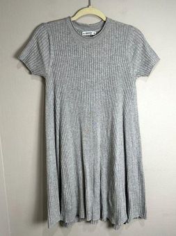 Zara SHORT SLEEVE RIBBED KNIT SWEATER