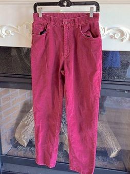 St. John's Bay Vintage Cords Cranberry Wine Corduroy pants Womens