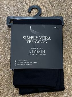 Simply Vera Vera Wang Live-In Mid Rise Capri Legging