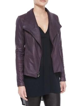 Vince Scuba-Style Leather Jacket Rutabaga - $175 - From M