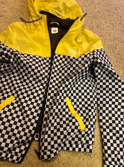 checkered windbreaker