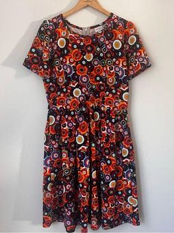 LuLaRoe Dress Vintage Mae Size XL Pleated Retro 70s Style Medallion Print  ❤️ - $23 - From Melissa