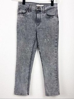 Levi's 724 High Rise Straight Jeans Gray Acid Wash Size 28 - $32 - From Cady